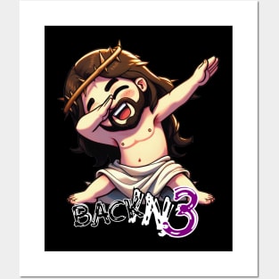 Easter - Jesus Dabbing - Back in 3 Posters and Art